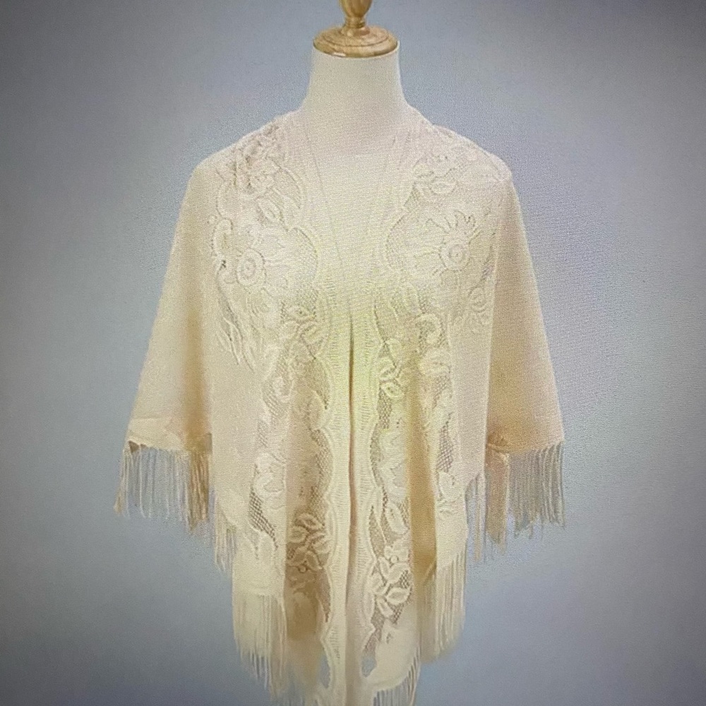 2 Floral Shaw or Beach Wrap - Picture 3 of 3
